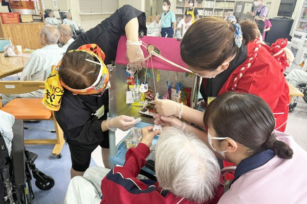 縁日での福引き